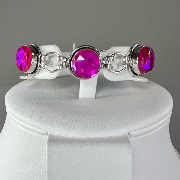 Pink 🔥 Fire Topaz 925 Large Crab Pendant & Bracelet - Picture 4 of 9